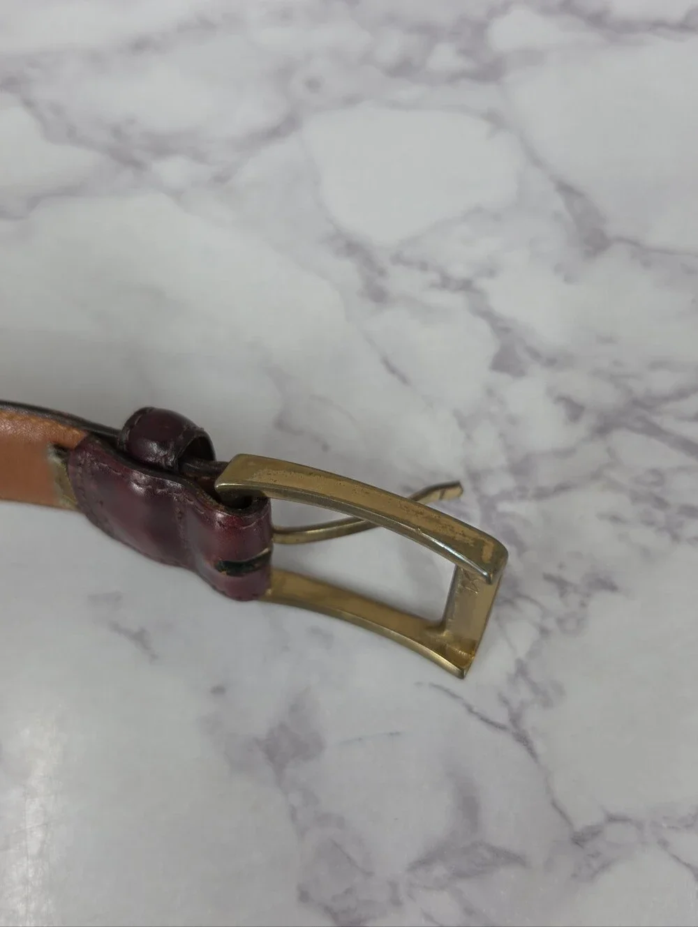Trafalgar Cortina Handmade Leather Oxblood Burgundy Belt Kholmogor Cowhide